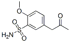 5-丙酮基-2-甲氧基苯磺酰胺分子式结构图