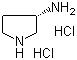 (S)-3-氨基吡咯烷二盐酸盐分子式结构图