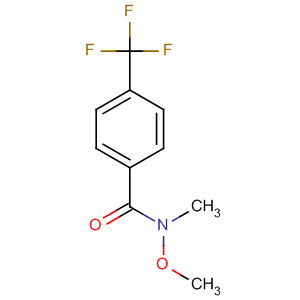 4-三氟甲基-N-甲氧基-N-甲基-苯甲酰胺分子式结构图