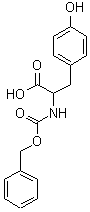 N-苄氧羰基-L-酪氨酸分子式结构图