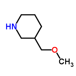 3-甲氧基甲基哌啶分子式结构图