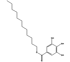 没食子酸十二酯分子式结构图