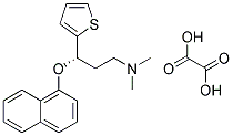 (S)-(+)-N,N-二甲基-3-(1-萘氧基)-3-(2-噻吩基)丙胺草酸盐分子式结构图