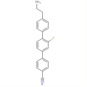 3'-氟-4''-丙基-[1,1':4',1''-三联苯]-4-甲腈分子式结构图