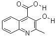 3-羟基喹哪啶-4-甲酸分子式结构图