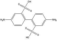 2,2'-双磺酸联苯胺分子式结构图