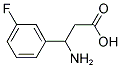 3-氨基-3-(3-氟苯基)丙酸分子式结构图