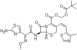 头孢妥仑匹酯分子式结构图