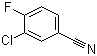 3-氯-4-氟苯腈分子式结构图