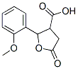 2-(2-甲氧基苯基)-5-氧代四氢呋喃-3-羧酸分子式结构图