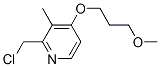 2-(氯甲基)-4-(3-甲氧基丙氧基)-3-甲基吡啶分子式结构图