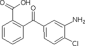 2-(4-氯-3-氨基苯甲酰)苯甲酸分子式结构图