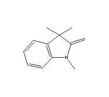 1,3,3-三甲基-2-亚甲基吲哚啉分子式结构图