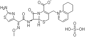 硫酸头孢喹诺分子式结构图