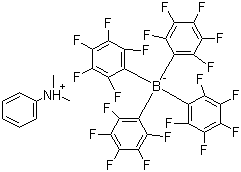 N,N-二甲基苯铵四(五氟苯基)硼酸盐分子式结构图