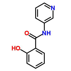 2-羟基-N-吡啶-3-基苯甲酰胺分子式结构图