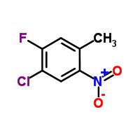 2-氟-4-甲基-5-硝基苯胺分子式结构图