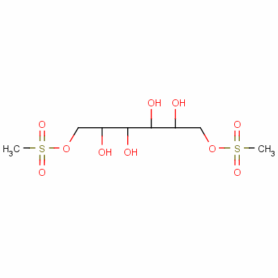 1,6-二甲基磺酸甘露醇分子式结构图