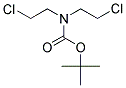 N,N-双(2-氯乙基)氨基甲酸叔丁酯分子式结构图