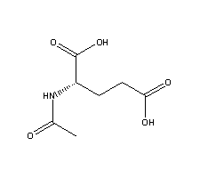 N-乙酰-L-谷氨酸分子式结构图