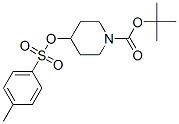 4-(甲苯-4-磺酰氧)哌啶-1-羧酸叔丁酯分子式结构图