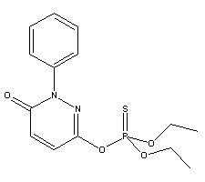 哒嗪硫磷分子式结构图