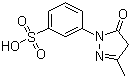 1-(3'-磺酸苯基)-3-甲基-5-吡唑啉酮分子式结构图