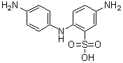 4,4'-二氨基二苯胺-2'-磺酸分子式结构图