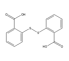 2,2'-二硫代二苯甲酸分子式结构图