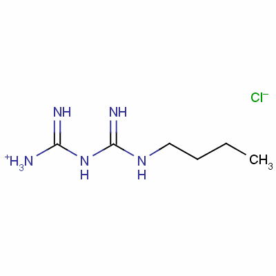 1-丁基双胍盐酸盐分子式结构图