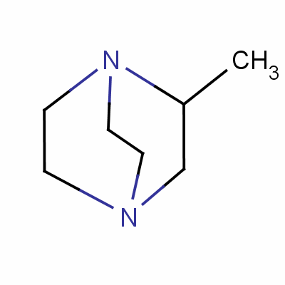 2-甲基-1,4-二氮杂双环[2.2.2]辛烷分子式结构图