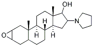 (2a,3a,5a,16b,17b)-2,3-环氧-16-(1-吡咯烷基)雄甾烷-17-醇分子式结构图