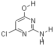 2-氨基-6-氯-4-羟基嘧啶分子式结构图