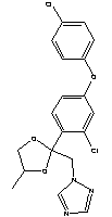 苯醚甲环唑分子式结构图