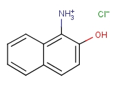 1-氨基-2-萘酚盐酸盐分子式结构图