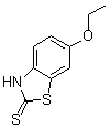 6-乙氧基-2-巯基苯并噻唑分子式结构图