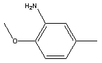 2-甲氧基-5-甲基苯胺分子式结构图