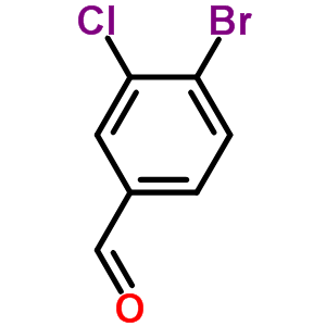 4-溴-3-氯苯甲醛分子式结构图