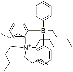 四丁基三苯基硼酸铵分子式结构图