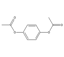 对二乙酰氧基苯分子式结构图