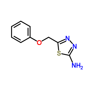 5-(苯氧基甲基)-1,3,4-噻二唑-2-胺分子式结构图