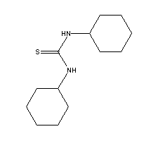 N,N'-二环己基硫脲分子式结构图