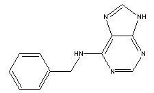 6-苄氨基嘌呤分子式结构图