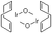 二(1,5-环辛二烯)二-μ-甲氧基二铱(I)分子式结构图