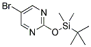 5-溴-2-(叔丁基二甲氧基甲硅烷)嘧啶分子式结构图