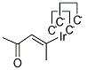 1,5-环辛二烯(乙酰丙酮)铱(I)分子式结构图