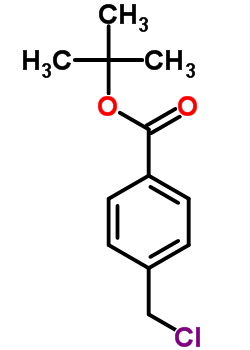 对氯甲基苯甲酸叔丁酯分子式结构图