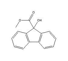 9-羟基-9-芴甲酸甲酯分子式结构图