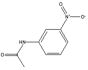 间硝基乙酰替苯胺分子式结构图