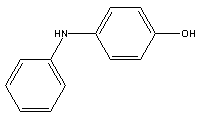 对羟基二苯胺分子式结构图